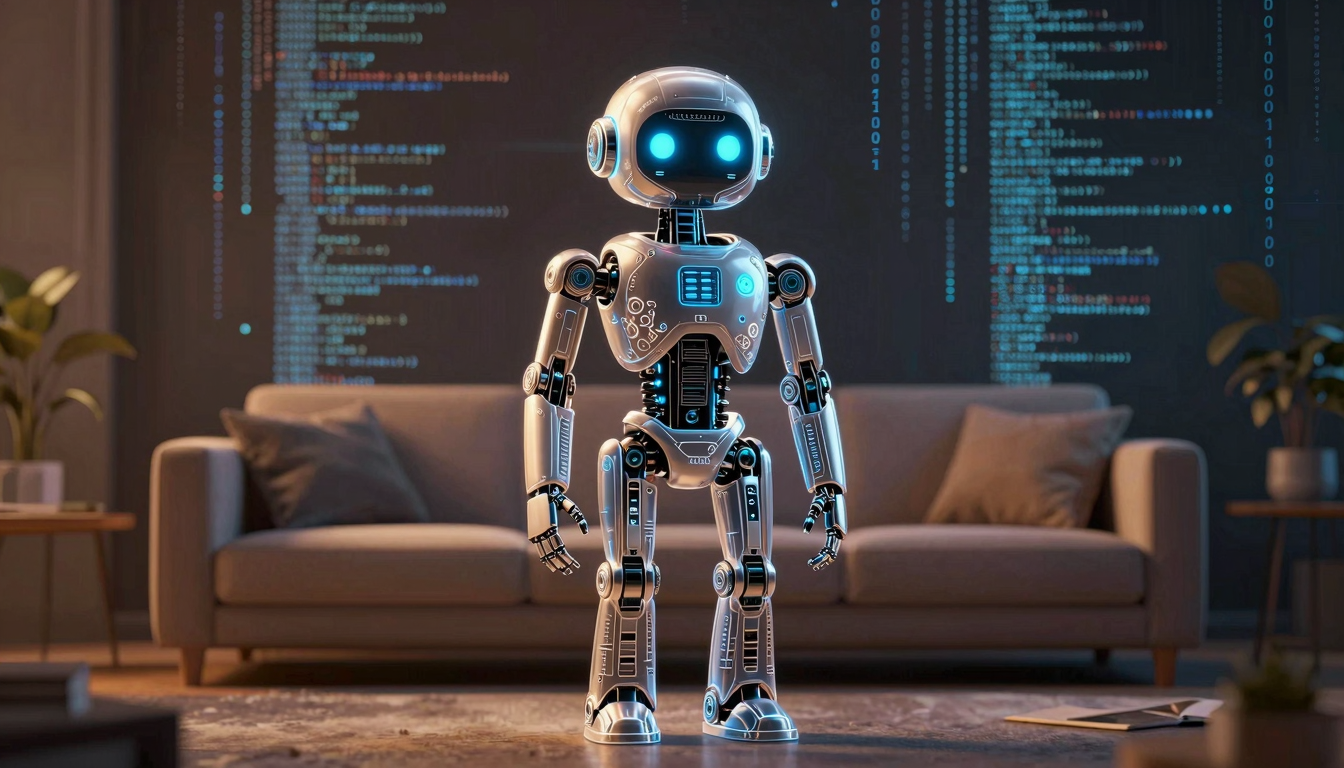 Робот-компаньон Ami от Familiar Machines & Magic, оснащенный AI и технологией Edge AI, для общения и поддержки.