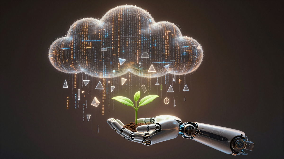 Логотип Cloudflare на фоне кода и нейронных сетей. Сокращение штата, AI-инструменты, Agentic AI, эволюция компании.