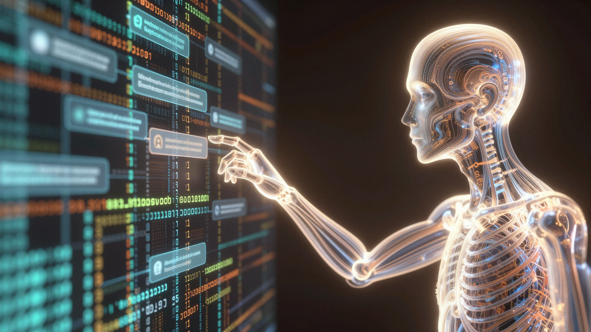 Логотип Meta AI на фоне интерфейса приложения Threads, демонстрирующий взаимодействие с пользователем и ответы на вопросы.