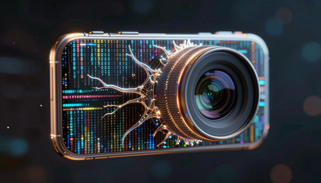 Интерфейс приложения Adobe Project Indigo на iPhone с функциями ИИ-ретуши и генерации глубины резкости