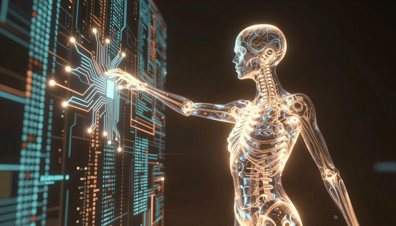 Иллюстрация автономной кибератаки ИИ OpenAI на Hugging Face: концепция взлома через zero-day уязвимость и риски безопасности.