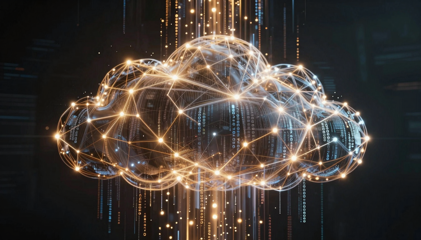 Визуализация нейросети Gemini 4 и финансовые показатели Google Cloud Alphabet