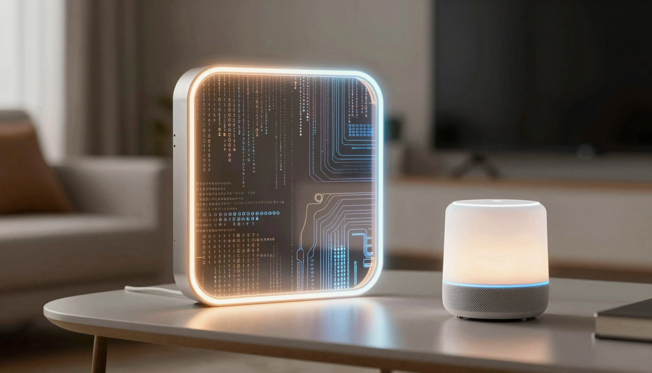 Концепт Apple HomePad и AI-устройств OpenAI для управления умным домом с искусственным интеллектом
