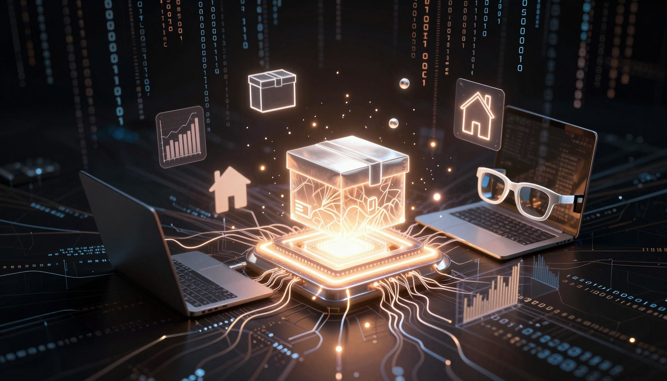 Концептуальное изображение AI-агентов Alibaba Qwen для автоматизации бизнеса и управления задачами