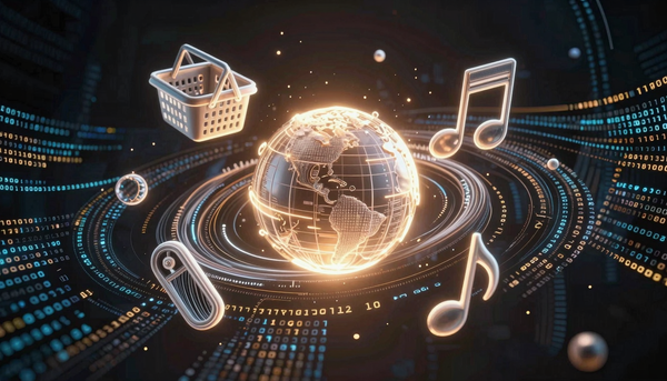 Интерфейс Google AI Mode с интеграциями Instacart, Canva и YouTube Music для автоматизации задач