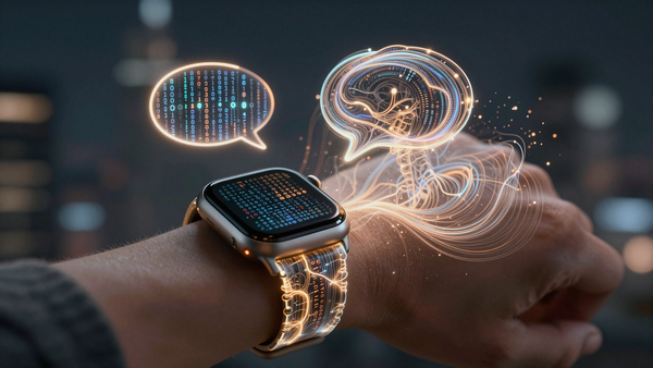 Интерфейс Siri AI на экране Apple Watch в WatchOS 27 Public Beta