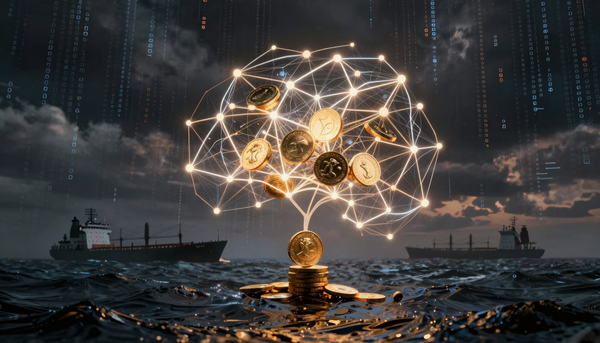 Графики финансовых рынков, логотипы OpenAI, Google и Nvidia на фоне технологического прогресса