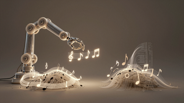 Логотип Spotify и иконка нейросети, символизирующие маркировку AI Persona для музыки