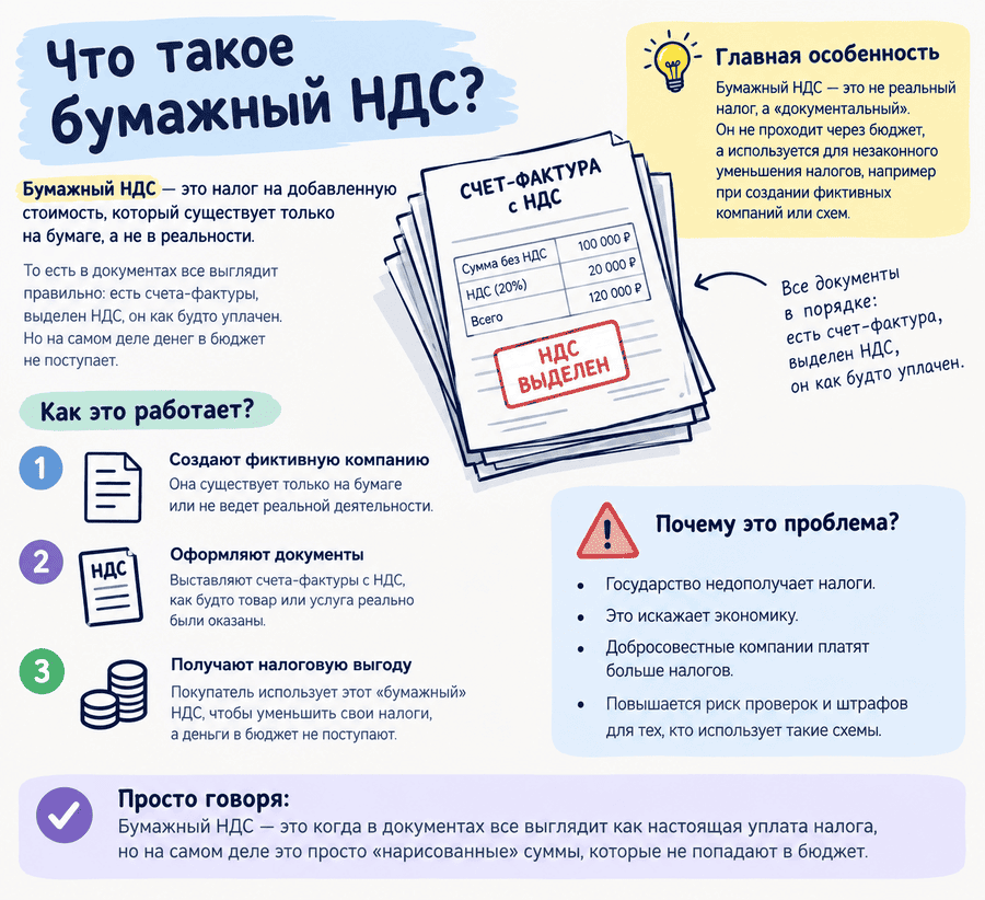 Что такое бумажный НДС и чем он опасен для бизнеса
